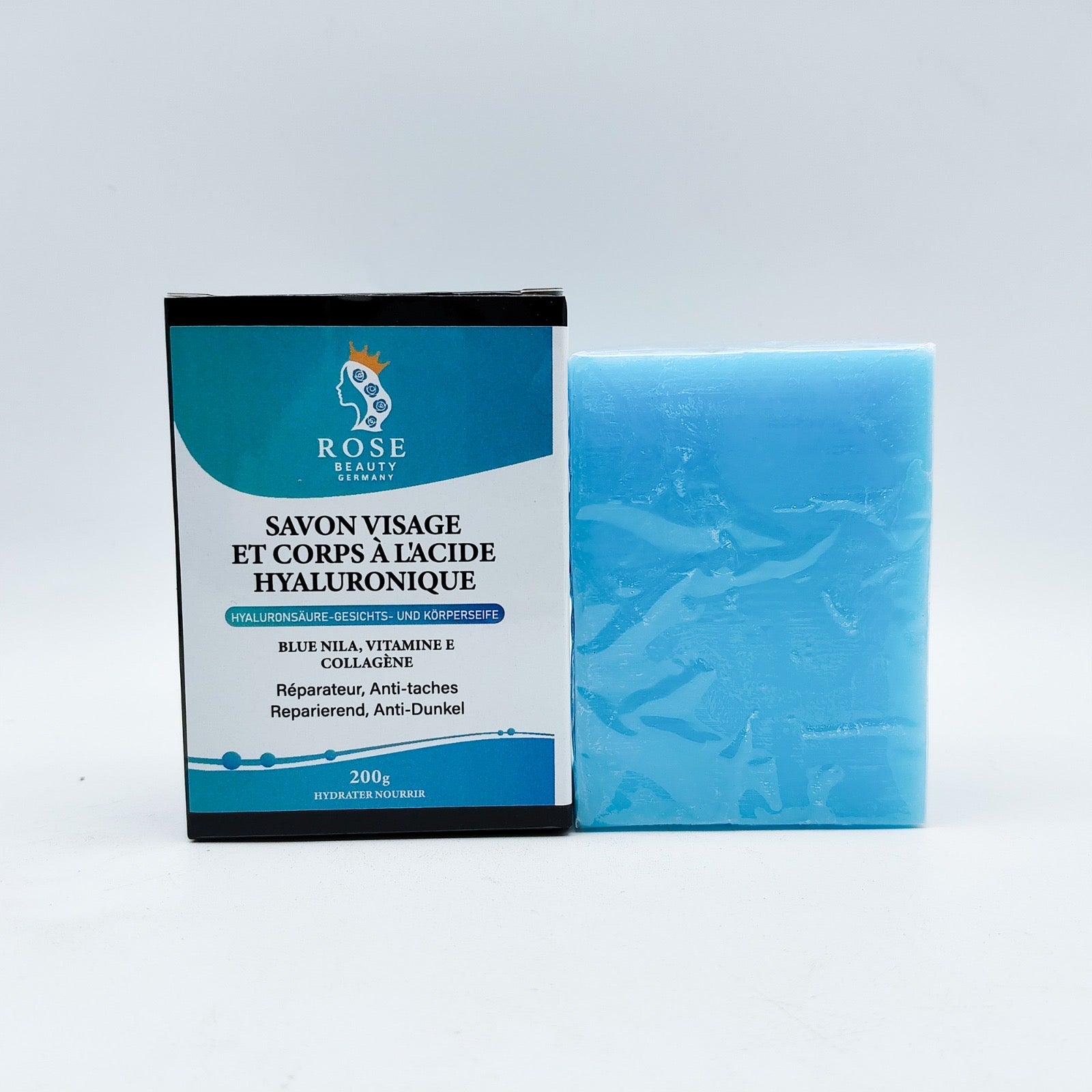 VISAGE DE SAVON
 ET CORPS À L'ACIDE HYALURONIQUE